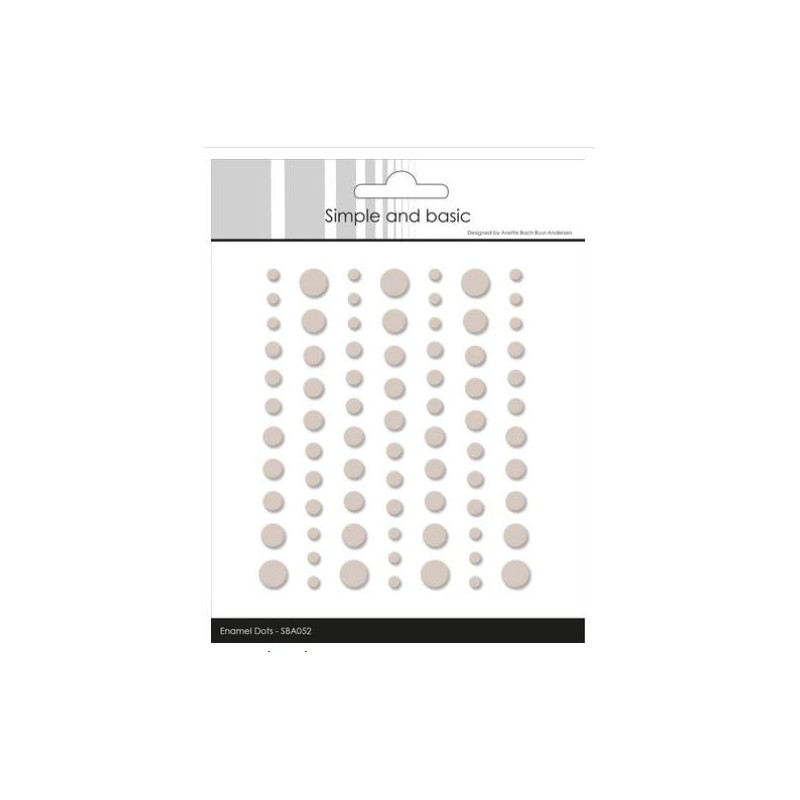 Simple and Basic Matte Enamel Dots Beige - (77 pcs)" SBA052