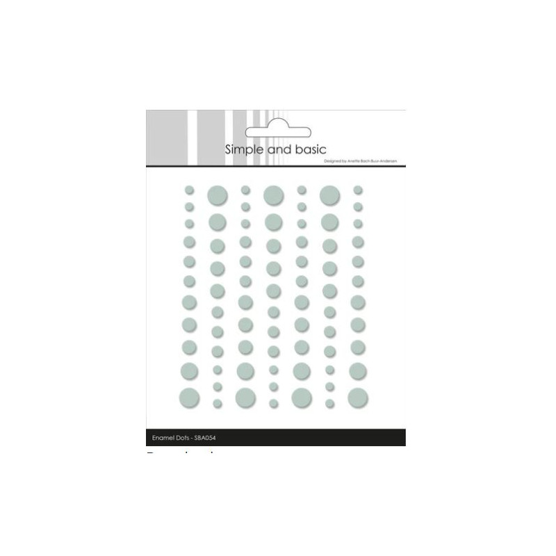 Simple and Basic Matte Enamel Dots Eucalyptus- (77 pcs)" SBA054
