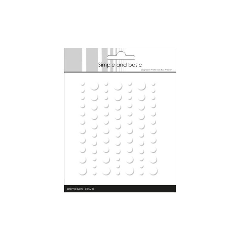 Simple and Basic Matte Enamel Dots Soft White - (77 pcs)" SBA045