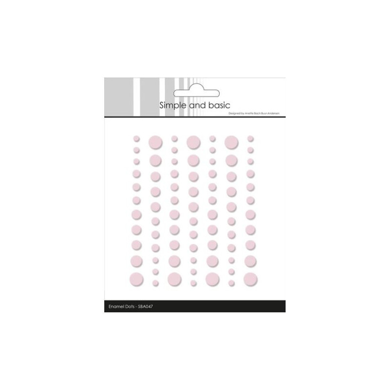 Simple and Basic Matte Enamel Dots Light Pink - (77 pcs)" SBA047