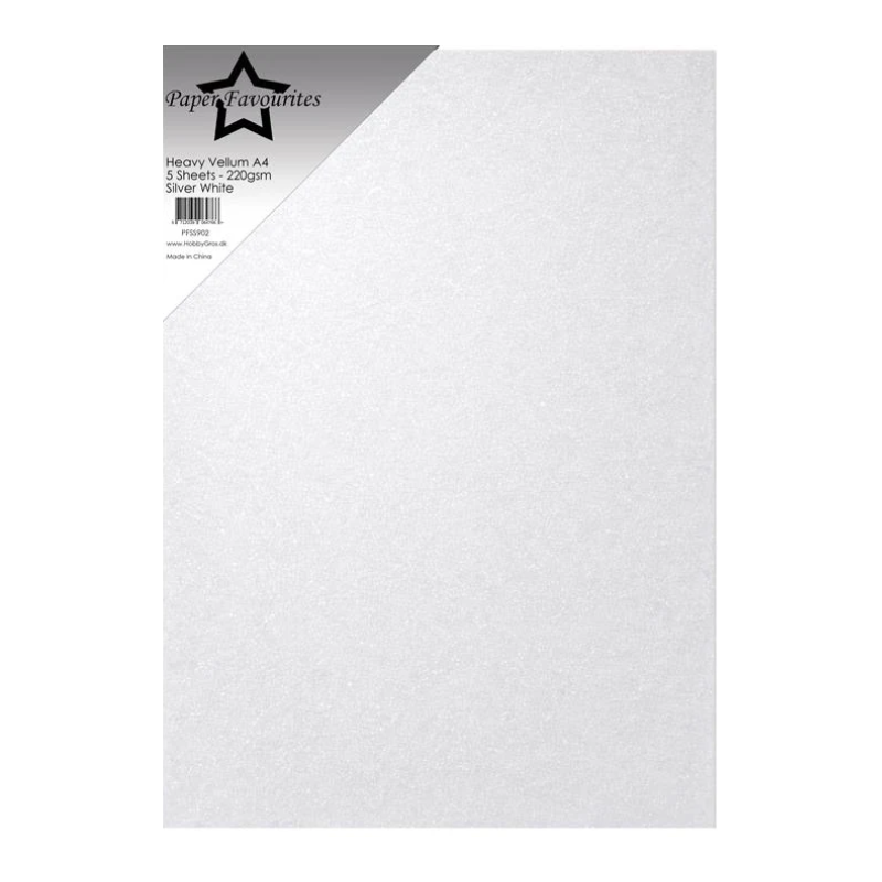 Paper Favourites Heavy Vellum Paper "Silver White" PFSS902