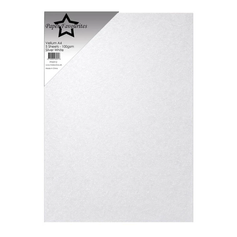 Paper Favourites Vellum Paper "Silver White" PFSS912