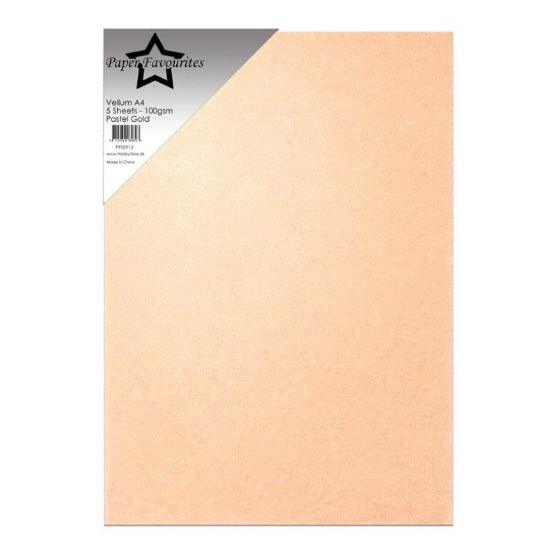 Paper Favourites Vellum Paper "Pastel Gold" PFSS913