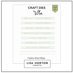 Festive Words Strips Die...
