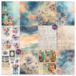 Dragonfly Dreams 6x8 Inch Paper Pad by Lou Collins (TEXPP0003)
