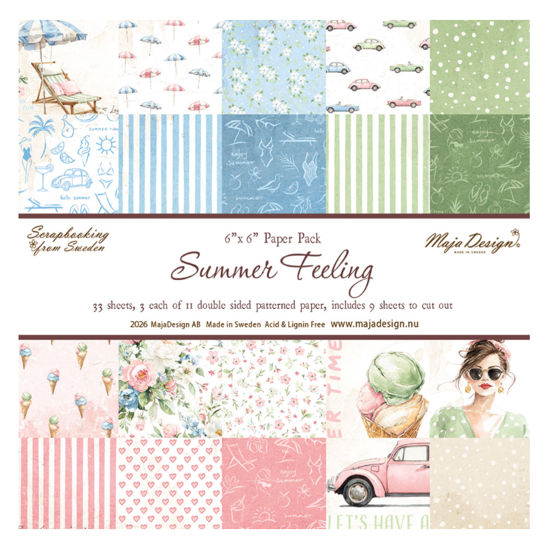 Summer Feeling - 6x6" Paper pack