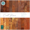 Craft Consortium Essential Craft Papers 12x12 Inch Paper Pad Rust Textures (CCEPAD043)