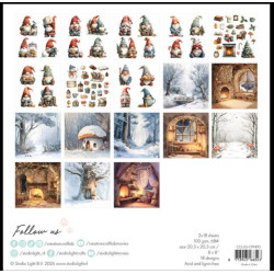 Studio Light Collage Paper Pad "James the gnome" CCL-ES-CPP495