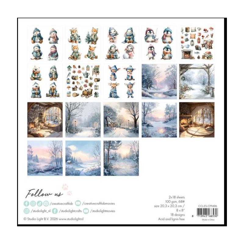 Studio Light Collage Paper Pad "By the lake" CCL-ES-CPP496