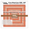 Crealies • Crea-Nest-Lies XXL Cutting Die Squares With Little Diagonal Stripes