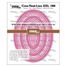 Crealies • Crea-Nest-Lies XXL Cutting Die Ovals With Little Diagonal Stripes