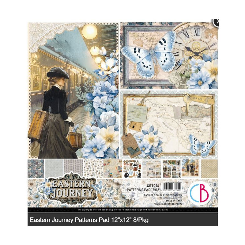 Ciao Bella Eastern Journey Patterns Pad 12"x12"