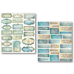 Ciao Bella mixmedia Sticker Set 10/Pkg Edge of the Ocean