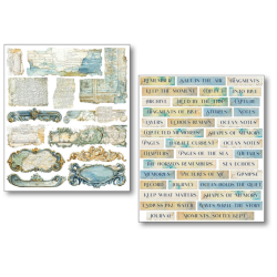 Ciao Bella mixmedia Sticker Set 10/Pkg Edge of the Ocean
