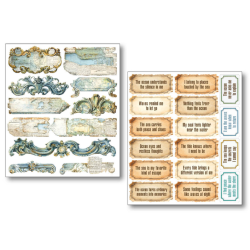 Ciao Bella mixmedia Sticker Set 10/Pkg Edge of the Ocean