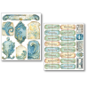 Ciao Bella mixmedia Sticker Set 10/Pkg Edge of the Ocean