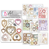 Ciao Bella mixmedia Sticker Set 10/Pkg Whisper frames