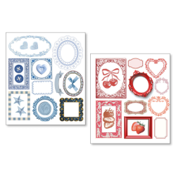 Ciao Bella mixmedia Sticker Set 10/Pkg Whisper frames
