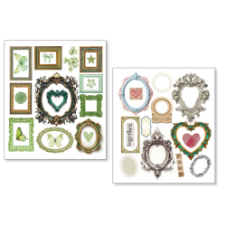 Ciao Bella mixmedia Sticker Set 10/Pkg Whisper frames