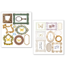 Ciao Bella mixmedia Sticker Set 10/Pkg Whisper frames