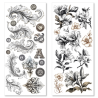 Ciao Bella Art Stickers Typographic transparent adhesive sheets 5/Pkg