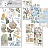 Ciao Bella Art Stickers Eastern Journey transparent adhesive sheets 5/Pkg