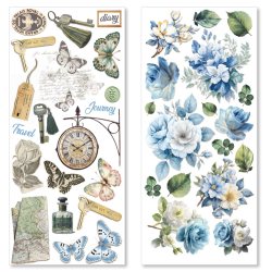 Ciao Bella Art Stickers Eastern Journey transparent adhesive sheets 5/Pkg