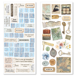 Ciao Bella Art Stickers Eastern Journey transparent adhesive sheets 5/Pkg