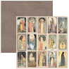 Ciao Bella Courtly Love Patterns Pad 12"x12" 8/Pkg
