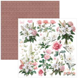 Ciao Bella Courtly Love Paper Pad 12"x12" 12/Pkg