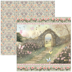 Ciao Bella Courtly Love Paper Pad 12"x12" 12/Pkg