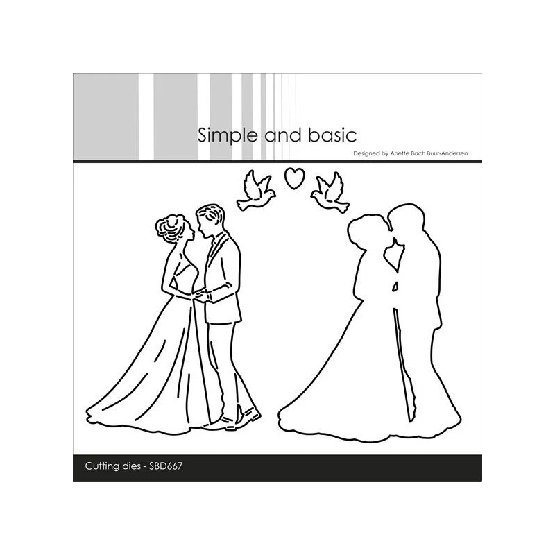 Simple and Basic dies "Wedding couple"