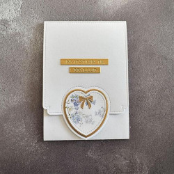 Simple and Basic dies "A6 Heart Card front"