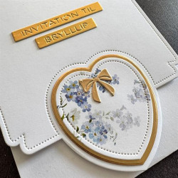 Simple and Basic dies "A6 Heart Card front"