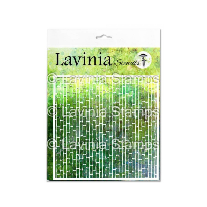 Lavinia Stencil no.46  8x8 inch Red Brick