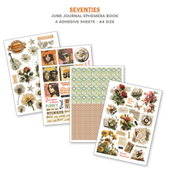 Ciao Bella Seventies A4 Junk Journal Ephemera Book (32pcs) (CBB027)