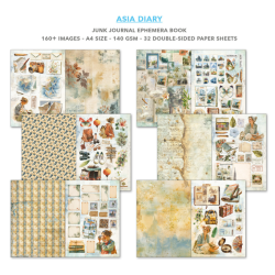 Ciao Bella Asia Diary A4 Junk Journal Ephemera Book (32pcs) (CBB028)