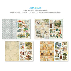 Ciao Bella Asia Diary A4 Junk Journal Ephemera Book (32pcs) (CBB028)