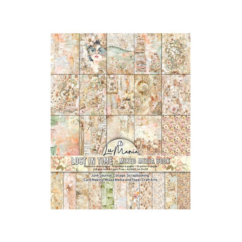 Ciao Bella Mixed Media book Lost in Time A4 Maxi (MA007)