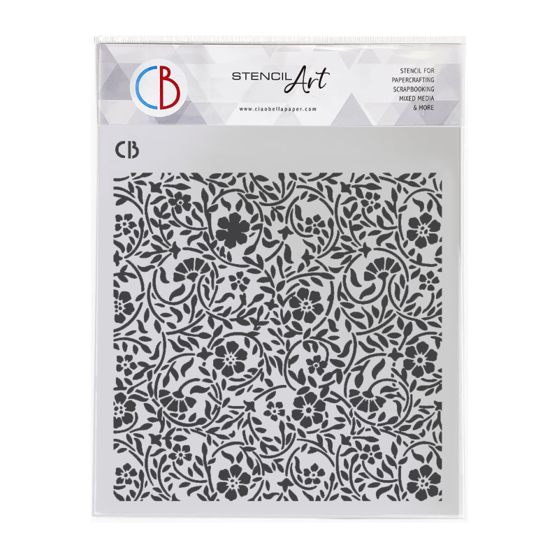 Ciao Bella Texture Stencil 8"x8" Florentine Fusion