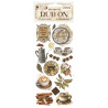 Stamperia  Rub-On 4x8,5 Inch All You Need Is Love And Coffee DFLRB195