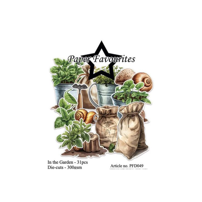 Paper Favourites Die-Cuts "In the Garden" PFD049