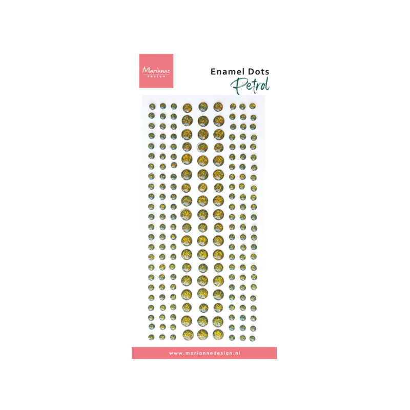 Marianne Design Decorations Enamel Dots Petrol (PL4543)