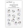 Little Birdie Handmade Flowers Roses & Butterflies Frosty White (12pcs) (CR109938)
