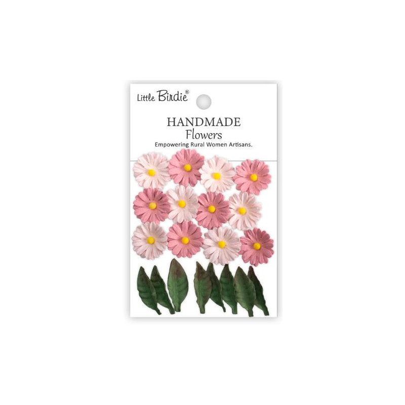 Little Birdie Handmade Flowers Cyra Pink Passion (20pcs) (CR109882)