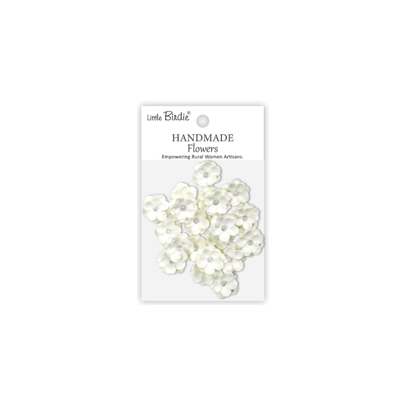 Handmade Flowers Twinkle Ivory Pearl (6 packs x 20pcs) (CR103147)