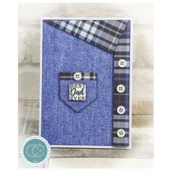 Craft Consortium Essential Craft Papers 6x6 Inch Paper Pad Denim Textures (CCEPAD044B)