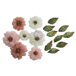 Buttons & Keepsakes Flowers Sheer Beauties (14pcs) by Frank Garcia