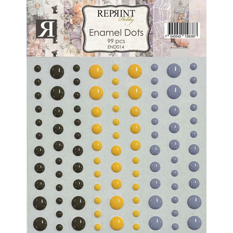 Reprint Adhesive Enamel Dots Enchanted Halloween Collection