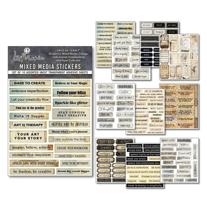 Ciao Bella Mixed media stickers  MB001